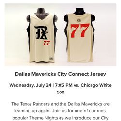 Rangers Tickets With Mavericks Jersey 