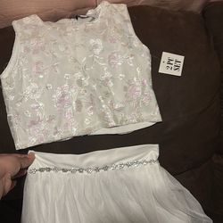 Girls white dress