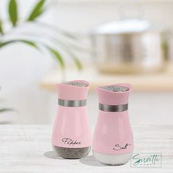 Pink Salt and Pepper Shakers