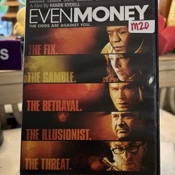 Even Money DVD Pre owned VG Rated R
