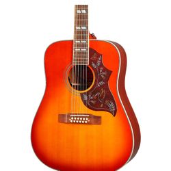 Epiphone Inspired by Gibson Hummingbird 12-String Acoustic-Electric Guitar Aged Cherry Sunburst