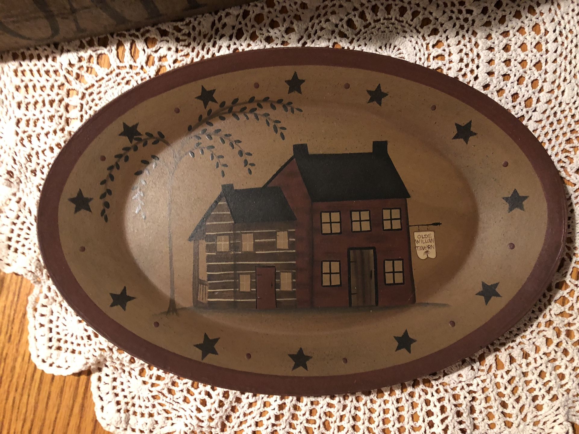 Primitive Oval Plate