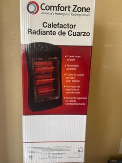 Comfort Zone Quartz Space Heater 1500W – New Sealed in Box (2 Available)
