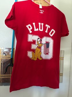Disney Pluto Graphic T-Shirt Red