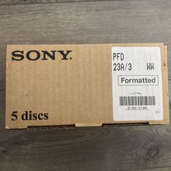 SONY PFD23AX XDCAM Lot of 5 23GB Rewritable Formatted Optical Disc Cartridge NEW