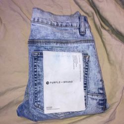 Purple jeans skinny blue