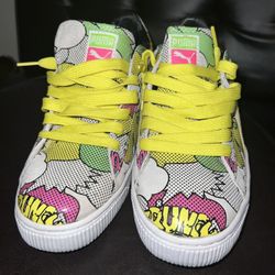 PUMA BASKET 68 DOPE COMICS PRINT SNEAKERS men’s size 8.5/women’s 10
