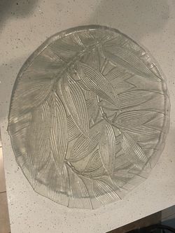 Vintage frosted mikasa platter