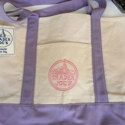 Trader Joe’s Large Tote Bag Purple 