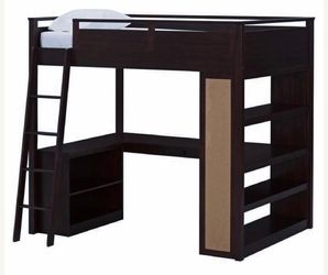 Bunk bed and desk