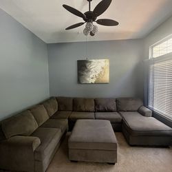 Large Gray Sectional - Pick up  5/18 or 5/19