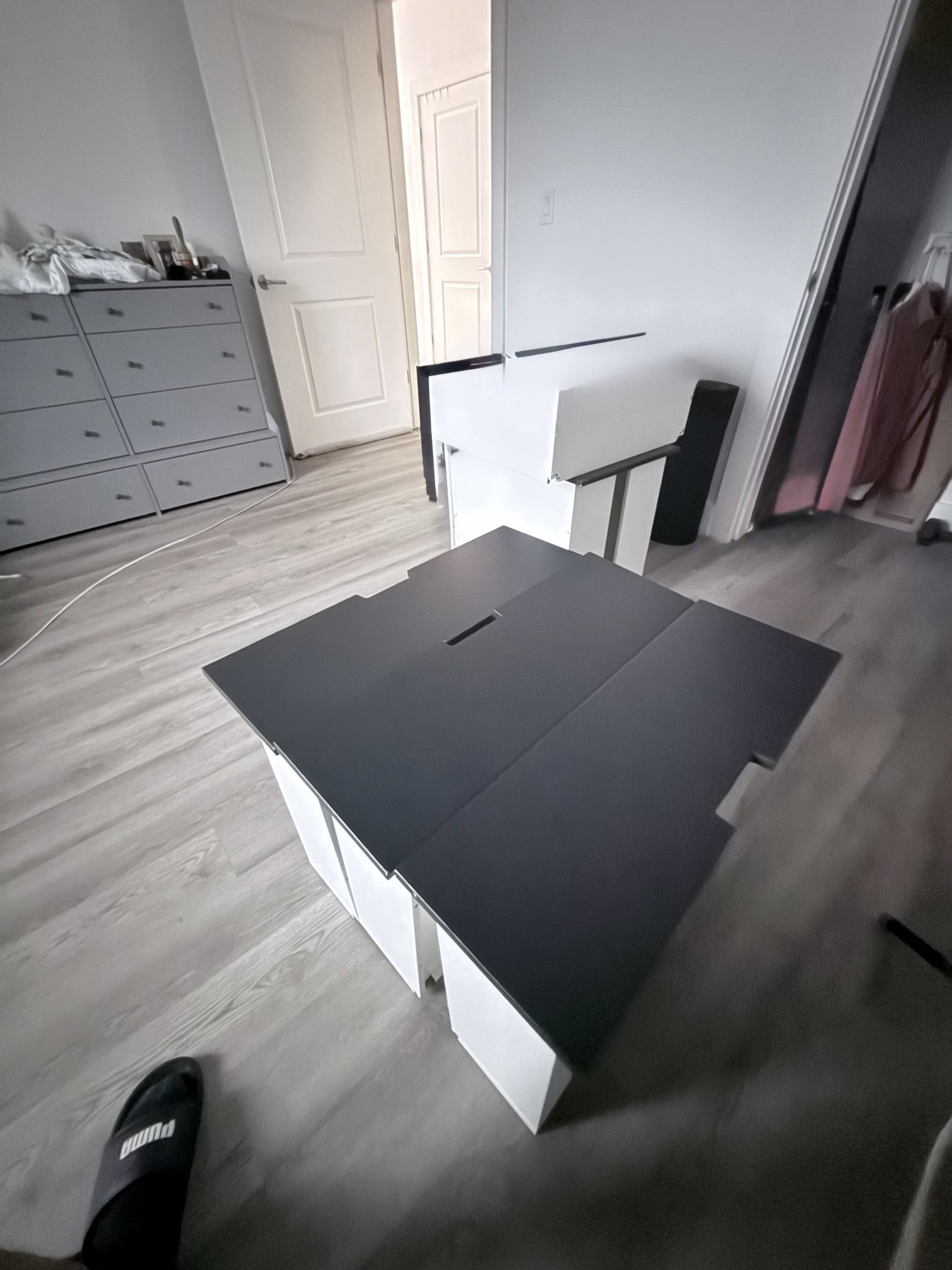 IKEA BED WITH STORAGE DRAWERS