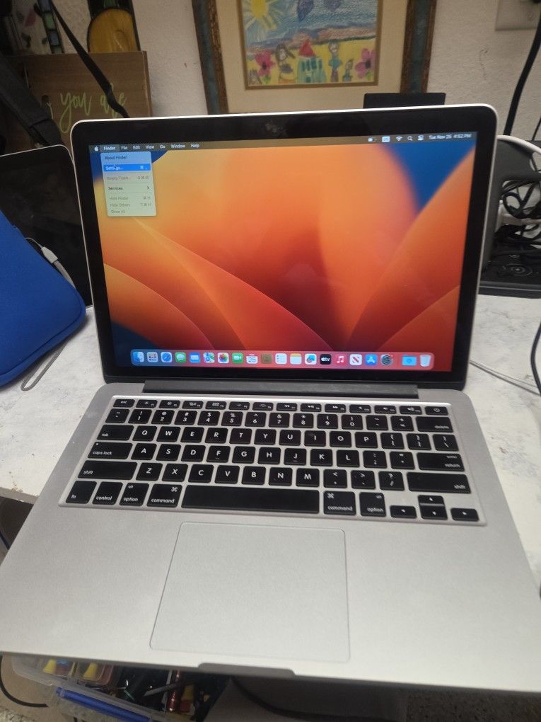 MacBook Pro 13" Retina I7 16Ram 512SSD Ventura 2560x1600