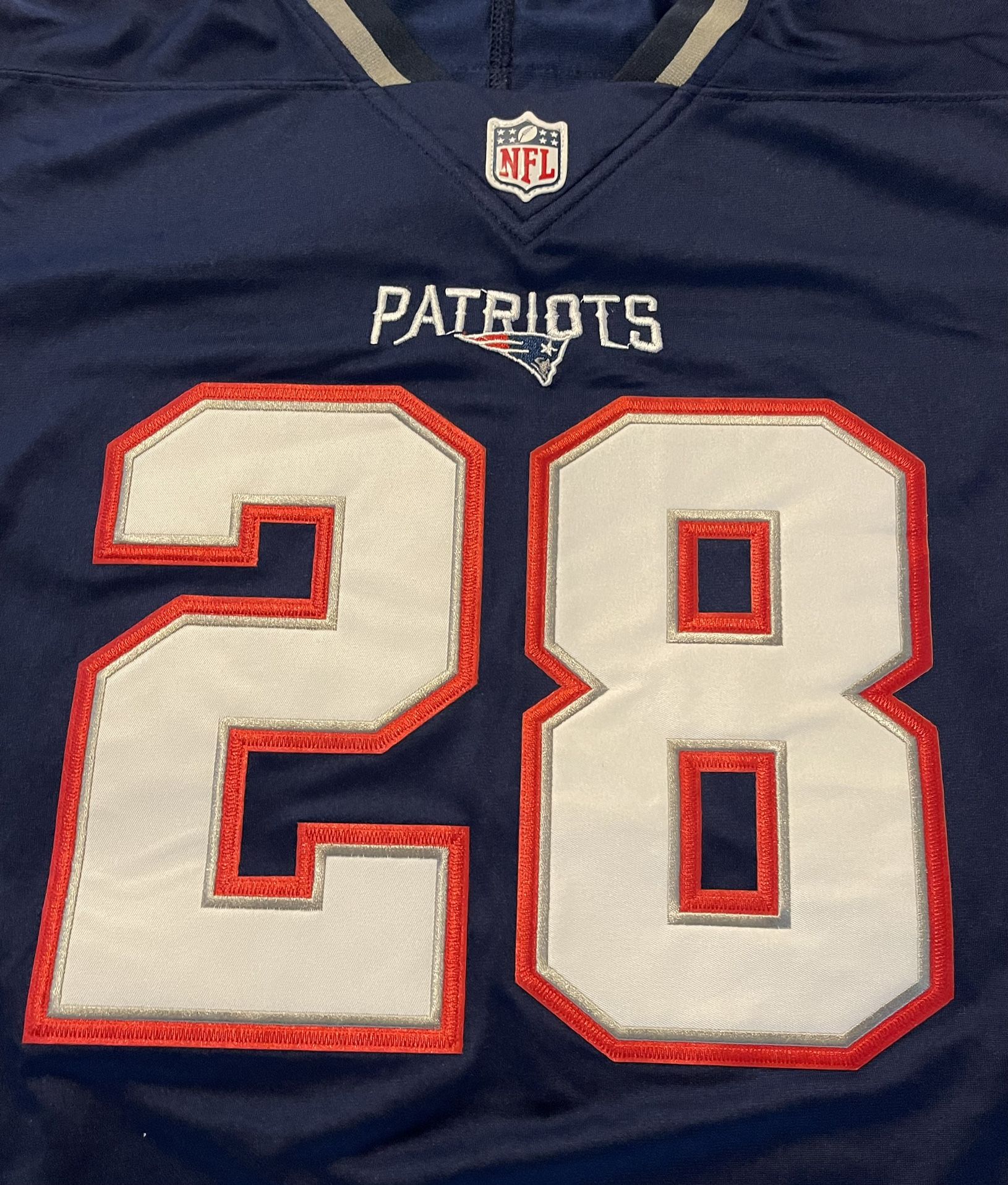 NFL New England Patriots Stitched Nike On Field Sz XL Michel Jersey