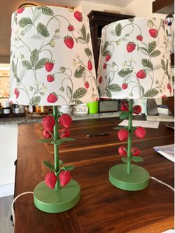 Farmhouse Strawberry Lamps