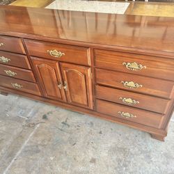 Solid Wood Triple Dresser 