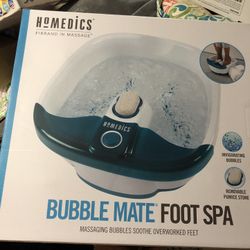 NIP HoMedics Bubble Mate Foot Spa, Toe Touch Controlled Foot Bath, Amazon $28+tax
