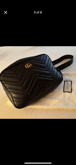 Gucci GG Marmont Square Belt Bag Matelasse Black