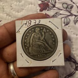 Seated Liberty Dollar 1873 cc