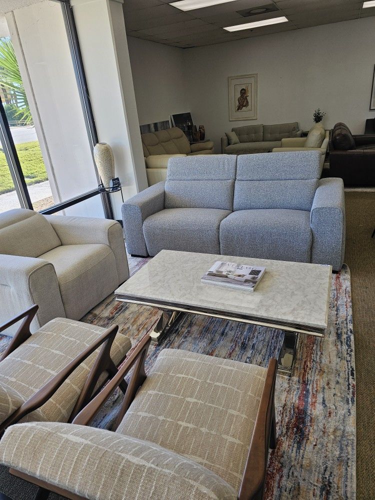 2-pc Fabric Loveseat-Nevio