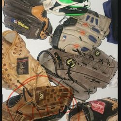 Baseball Bats And Gloves