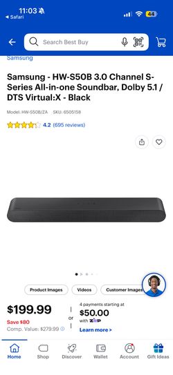 Samsung Soundbar HW-S50B