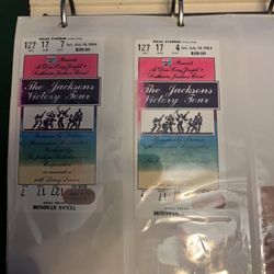 michael Jackson victory tour tickets