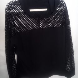 KYOYO WOMEN'S MESH PULLOVER HOODIE 

SIZE 2XL