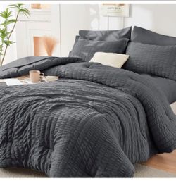 Full Size Comforter Sets Seersucker 7 Pieces