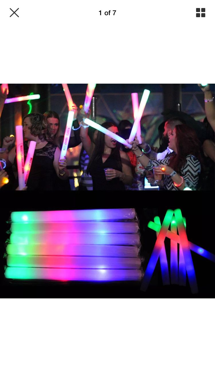LED sticks for parties