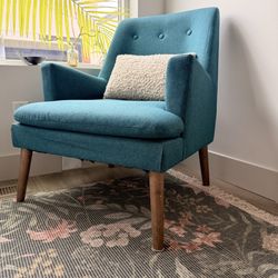 MCM Teal Armchair