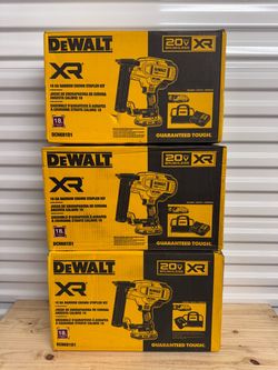 🚀 [BRAND NEW] DeWalt 20V MAX XR 18GA Stapler Kit (3 Available) 🛠️