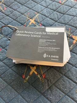 Medical Laboratory Science Study/Exam Prep Cards