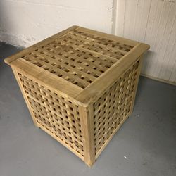 IKEA Hol Acacia Side Table