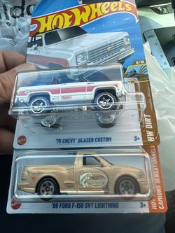 2025 Hot Wheels Two Truck Lot (‘75 Chevy Blazer Custom & Ford Lightning!