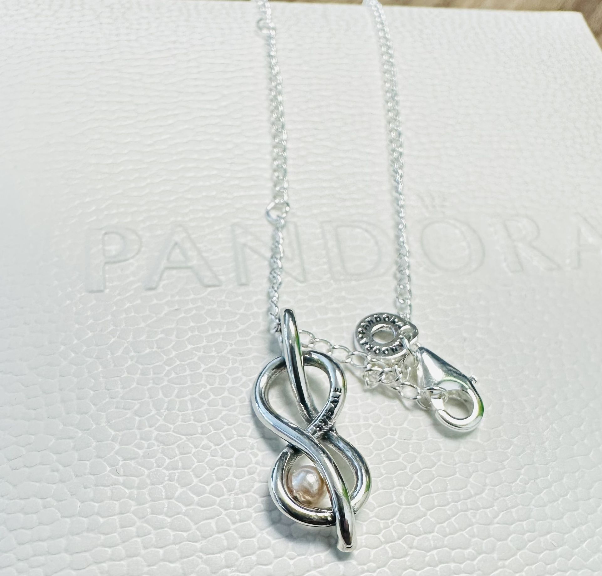 Pandora Infinity Knot Collier Necklace #393762C01/ 50 cm - Main Image