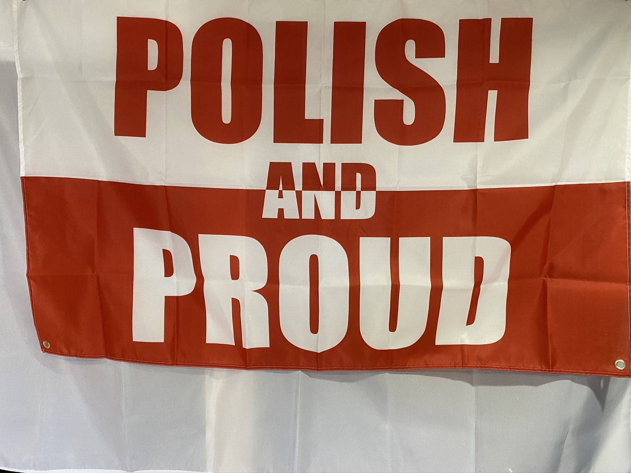 Polish And Proud Wall Flag (3’x5’)