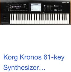 Korg Kronos 61 key with stand....used in studio only. Price Reduction Get This Board As It Will Sell Fast.