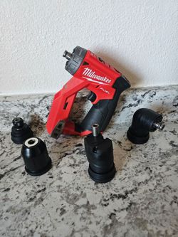 M12 FUEL 12V Lithium-Ion Brushless Cordless 4-in-1 Installation 3/8 in. Drill Driver with 4 Tool Head (Tool-Only)