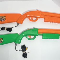 Big Buck Hunter Pro Plug & Play TV Arcade Game Green & Orange Guns (No Sensor)