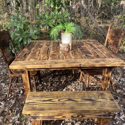 4 By 4 Rustic Farmhouse Table 