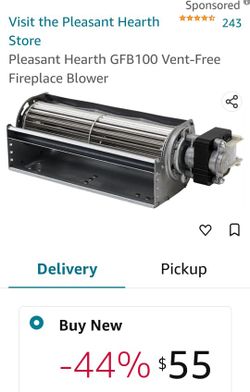 Pleasant Hearth Vent-free Gas Log Circulating Blower

