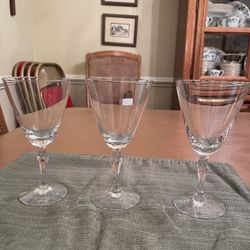 Vintage Fostoria Crystal Glasses 