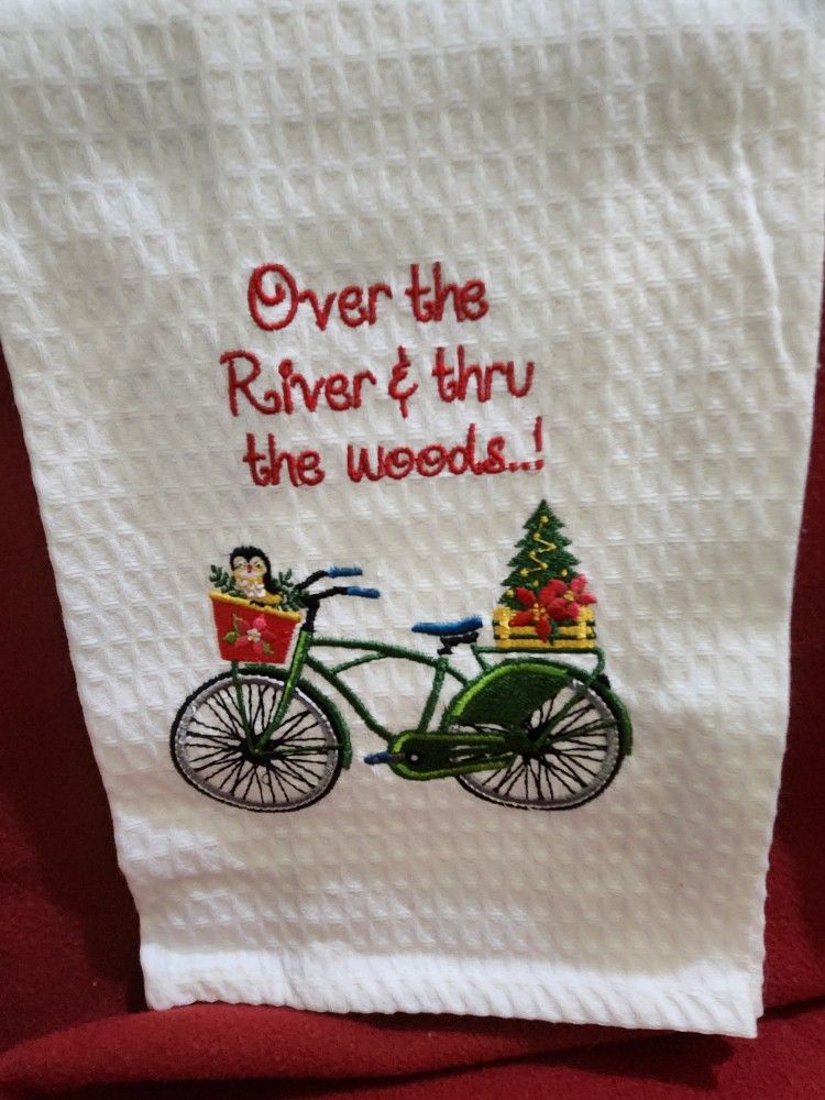 New Christmas Linen Towel