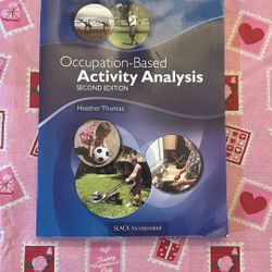 Occupation Based Activity Analysis 