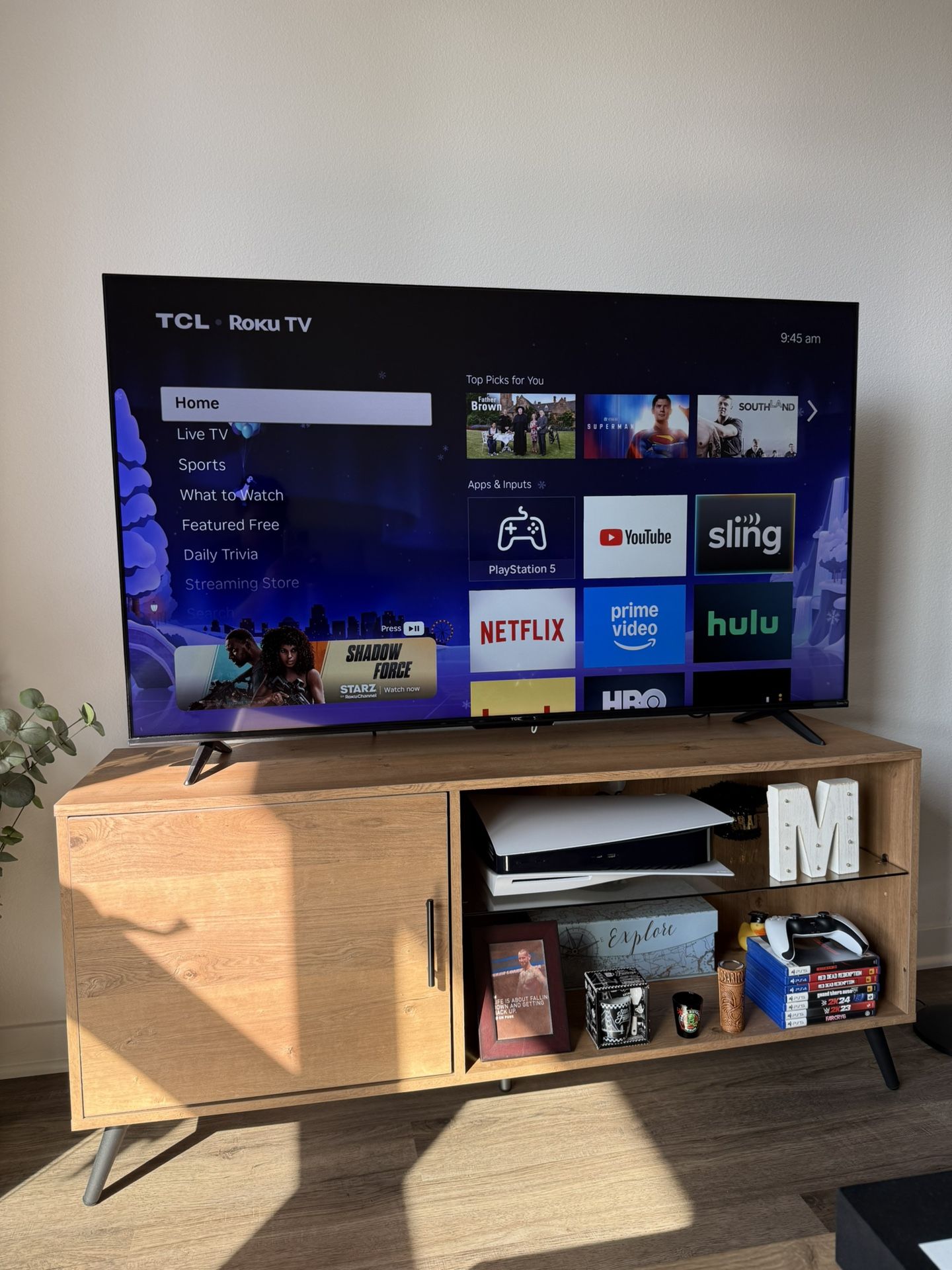 TCL 55” Class S4 (55S451) 4K UHD HDR Smart TV with Roku TV