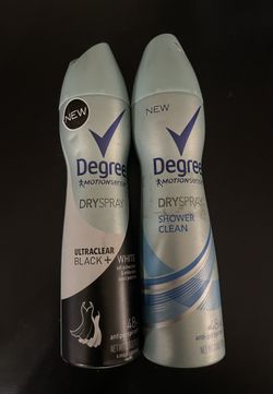 Health & Beauty (2) Degree Antiperspirant Dry Spray Black + White & Shower Clean 3.8 oz. each