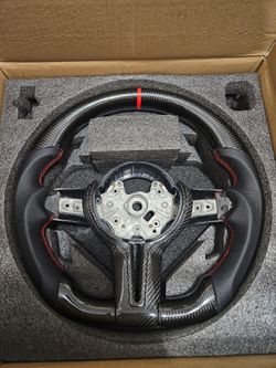 BRAND NEW BMW M2 M3 M4 F30 F20 F22 F25 F80 F36 X5 X6 Real Carbon Fiber Steering Wheel W/ Replacement Trim