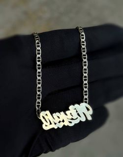Jewelry 925 sterling silver two tone mariner link chain necklace niyah pendant chain 22.00” 2.80mm 9.70g