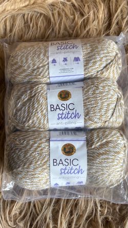 Basic Stitch Anti-Pilling Lion Brand Yarn 3 Skeins New